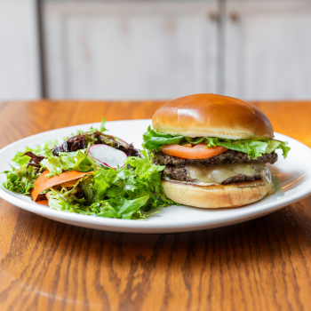 Burger and french fries